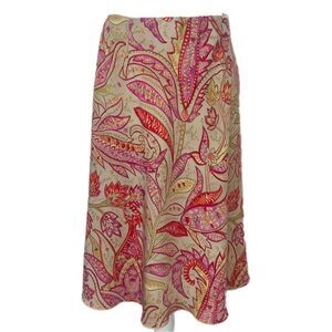 Talbots Pink Floral Skirt. Flared. Size 6. Great Condition!!